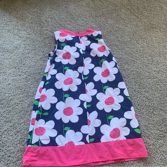 Girls Gymboree Pink Blue Floral Dress Size 10 - Picture 6 of 7